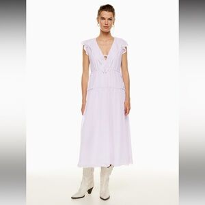 Aritzia Wilfred Osmanthus Dress (White)